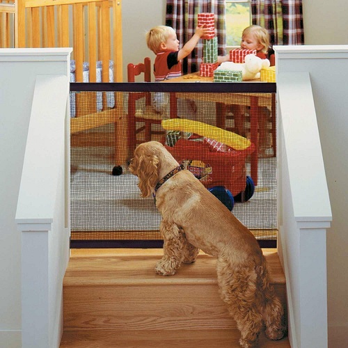 Portable Folding Magic Pet Dog Gate For Baby Safety